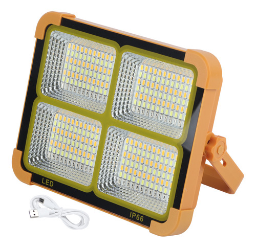 Led De Trabajo Solar De 4 Modos, Recargable, 1000 W, Resiste