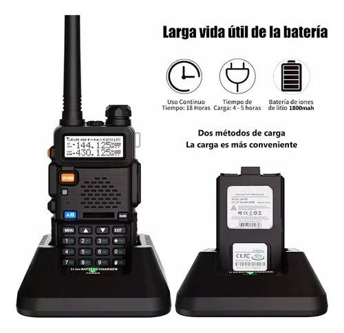 8w Radios De Comunicacion Walkie Talkie Uv5r 128 Canale 10km