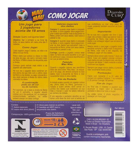 Imagem 9 de 10 de Mau Mau Bebe Ou Tira Roupa? Jogo Diversão Ao Cubo