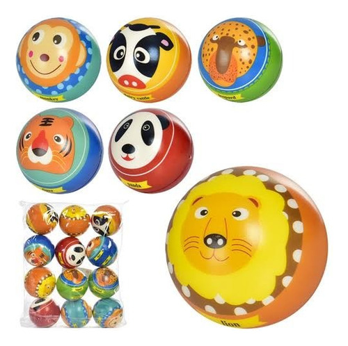 Pelota Suave Espuma 24 Pz Anti-estrés Squishy Juguete
