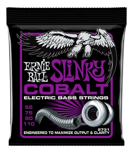 Ernie Ball Cuerdas Para Bajo Power Slinky Cobalt 55-11