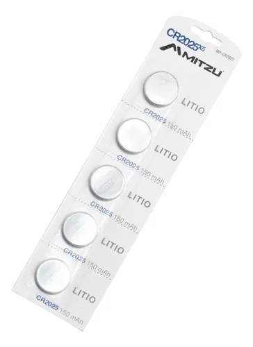 comprar Mitzu Baterias Pilas Cr2025 Tira Blister 5 Pilas Boton 3v