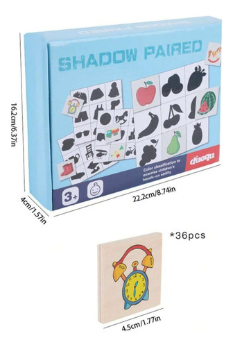 Juego De Mesa Didáctico Asociación Figuras Y Sombras.sh