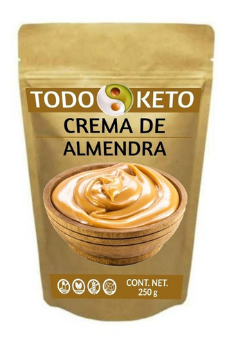 Crema De Almendra Natural Keto Sin Azúcar