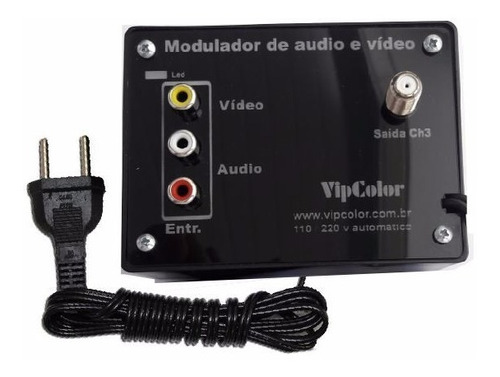 Modulador Conversor De Rca Av Para Rf Vipcolor