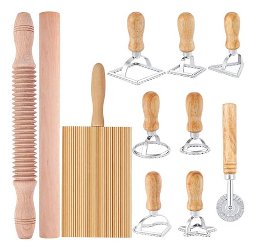 Jgo 11 Herramientas Para Hacer Pasta Jgo Sellos Y Cortadores