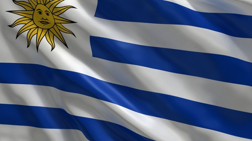 Bandera Uruguay 1,50mt X90cm