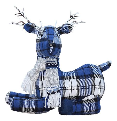 Adornos Navideños De Alce De Tela, Decoración De Alce