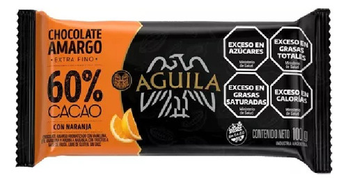 Chocolate Aguila 60% Cacao C/naranja X100g - En Golosinar