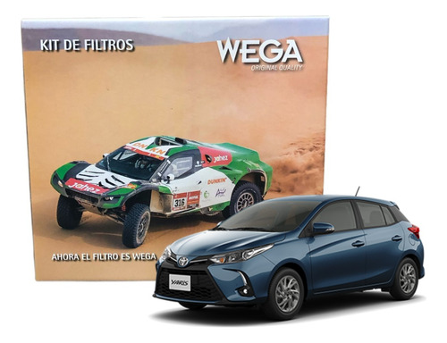 Kit De 4 Filtros Wega Toyota Yaris 1,5 2018 En Adelante