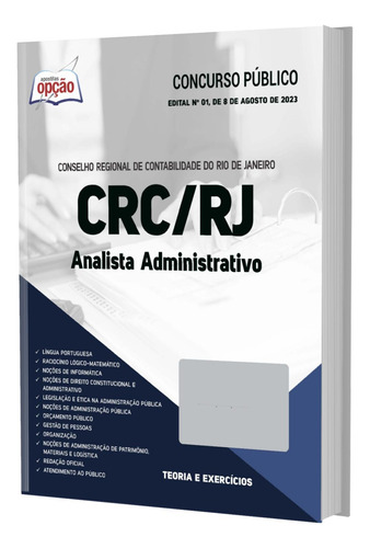 Apostila Concurso Crc Rj 2023 - Analista Administrativo