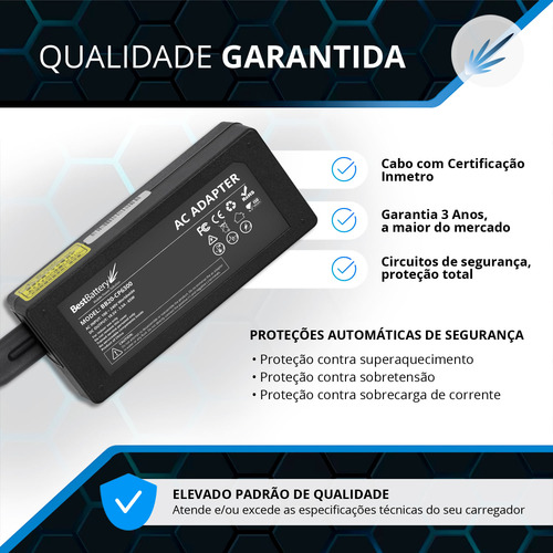 Fonte Carregador Para Notebook Hp Dv5-2231br - 65w