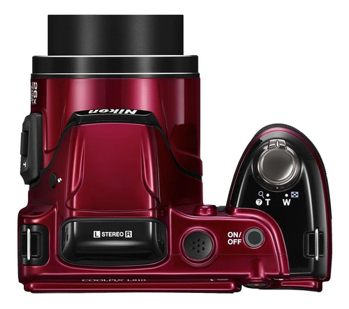 Nikon Coolpix L810 compacta avanzada color rojo
