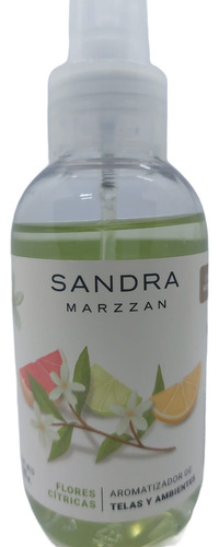Aromatizador Textil Sandra Marzzan 120 Ml Flores Cítricas