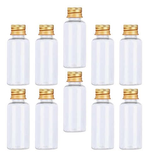10x Vial De Muestra De Líquido Transparente Botellas De