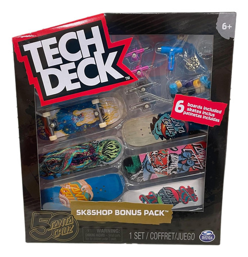 Tech Deck Sk8shop Santa Cruz 50th Pack V1 + V2.0 Fingerboard