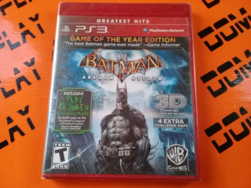 Batman Arkham Asylum Goty Ps3 Sellado Nuevo Físico Envíos