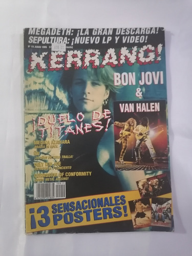 Bon Jovi Revista Kerrang 1995 Importada Reportaje These Days