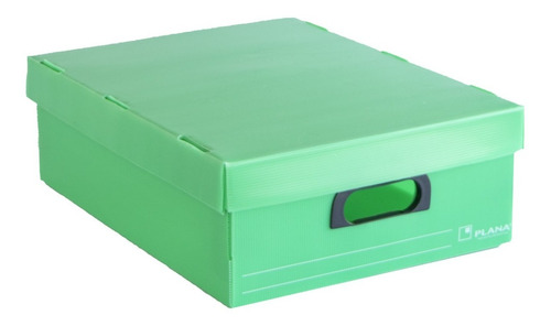 Caja Con Tapa Multiuso Plana 45x35x15cm Verde X Unidad