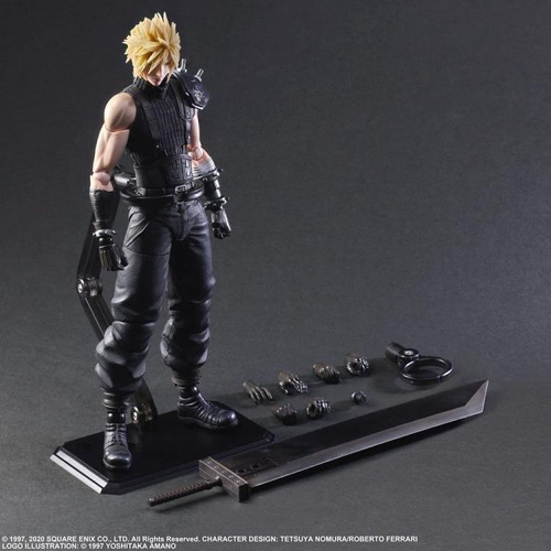 Imagen 3 de 6 de Cloud Strife Final Fantasy Vii Remake Play Arts Kai