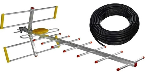 Antena Aerea Tdt 10m De Cable Rural Sitios Con Baja Señal Ec