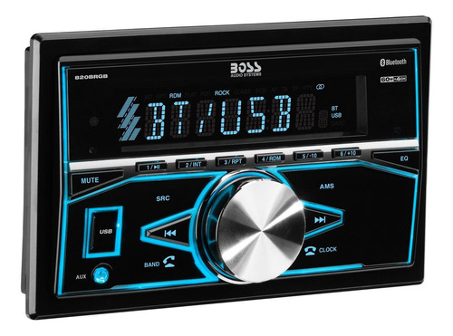 Autoestéreo Boss Audio 820brgb Usb, Bluetooth Lector De Sd