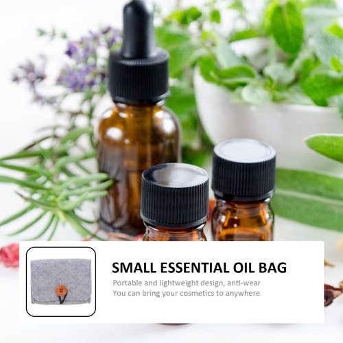 Bolsa De Aceite Esencial De Viaje, 6 Botellas, Tela No Tejid