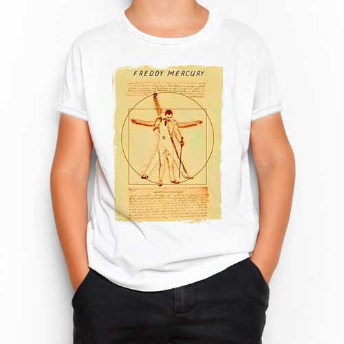 Remera Niño Niña Unisex - Queen - Freddie Mercury- Rock.