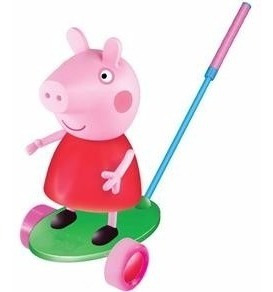 Boneco Peppa Pig De Empurrar Para Crianças Passear Líder