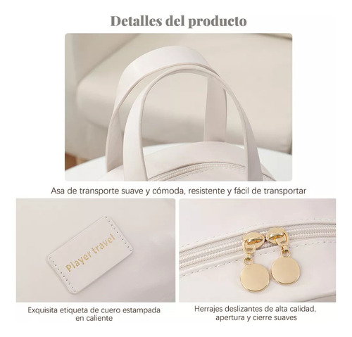 Bolso Neceser Para Maquillaje Con Divisiones Portátil
