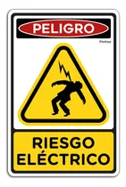 Comprar Señalamiento Peligro Riesgo Eléctrico Letrero Señal 25x35