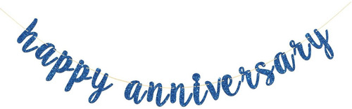40 ° 50 Aniversario - Decoracion Fiesta Boda Brillo Azul