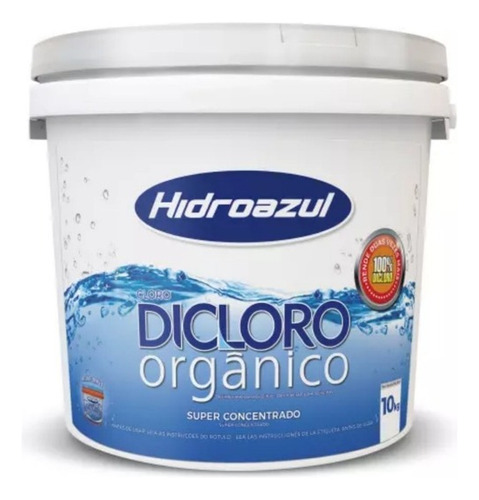 Cloro Multiação Dicloro Orgânico P/ Piscina Hidroazul 10kg