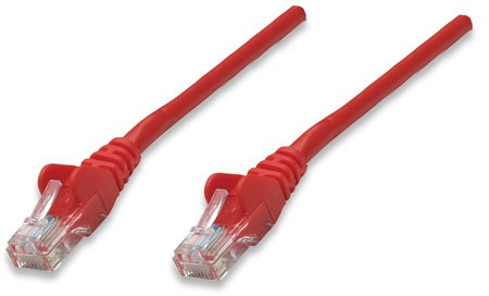 Patch Cat5e  3,0 M / 10 Feet Rojo Intellinet