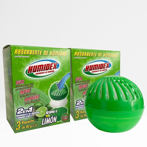 Humidex Antihumedad - Vaso Mini + 6 Recargas 80gr - Limón