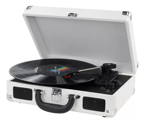  Tocadiscos de vinilo con altavoces, tocadiscos vintage para  discos de vinilo, tocadiscos accionados por correa, soporte de reproducción  Bluetooth de 3 velocidades, auriculares AUX RCA Line LP reproductores de  vinilo para