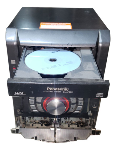 Receptor Estéreo Panasonic Sa-ak330, 5 Discos, Mp3, Hi-bass. Negro (Usado)