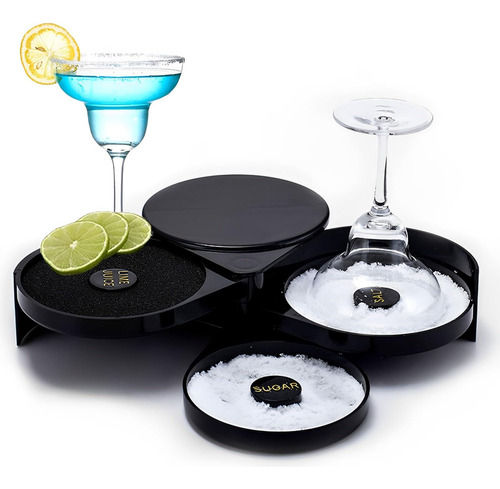 Escarchador De Vasos, 3 Tier Caja De Condimentos,
