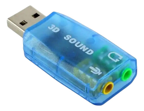 Tarjeta De Sonido 5.1 Usb Virtual 3d Para Pc Y Laptop