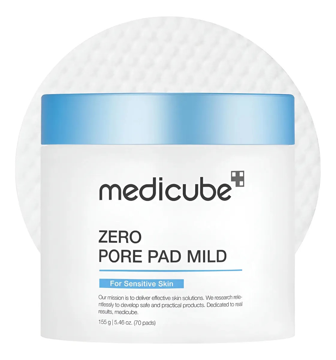 Medicube Zero Pore Pad - 70 Almofadas Tônicas Faciais Momento de aplicação Dia/Noite Tipo de pele Sensível