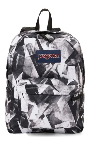 Mochila Jansport Superbreak Rayas Blanco Y Negro MercadoLibre