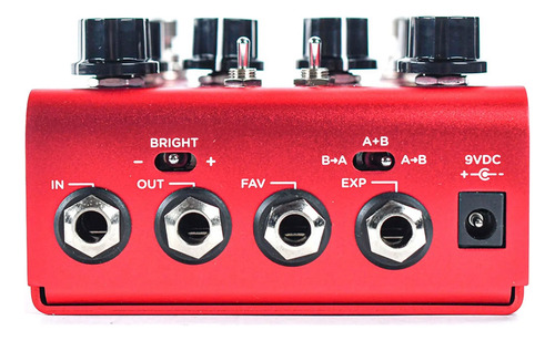 Pedal Strymon Sunset Dual Overdrive Cor Vermelho