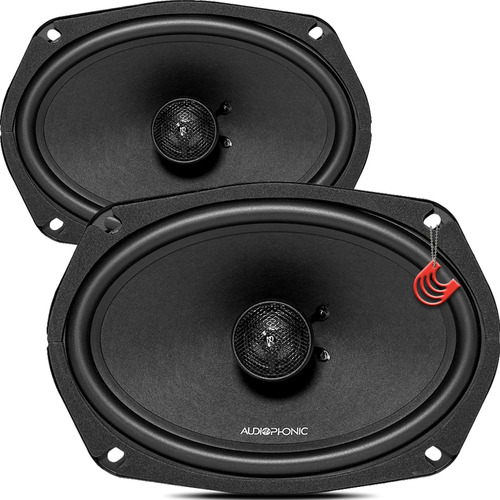 Kit Coaxial 6x9 Polegadas Falante Tampão Audiophonic Cs 690