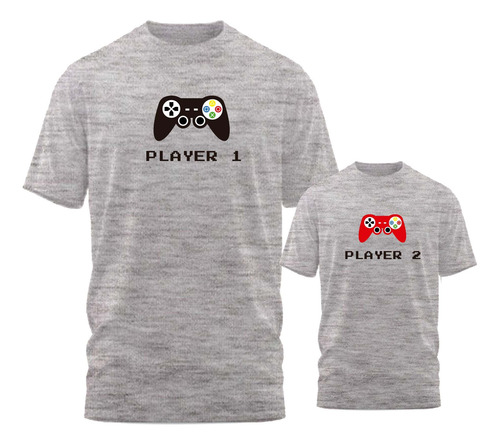 Combo Remeras Padre Hijo Gamer Personalizado