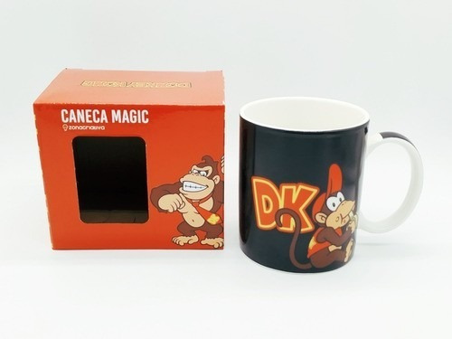 Caneca Magica Cerâmica Donkey Kong Zona Criativa