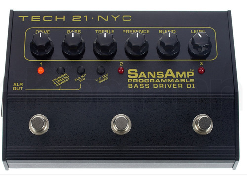 Pedal Para Bajo Sansamp Bass Driver Programable Preamp Di 