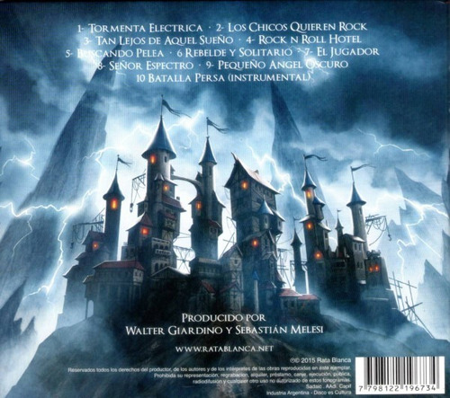 Imagen 2 de 2 de Rata Blanca - Tormenta Electrica - Cd Digipak