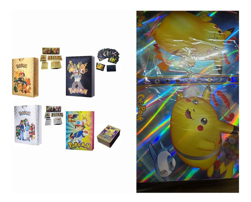 Mazo De Cartas Pokémon X55 Por 4 Cajas Mas 1 Album 240 Carta Combo Cartas Mas Album