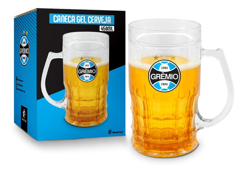 Caneca Gel Cerveja 450ml - Grêmio Cor Azul