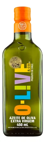 Azeite O-live extra virgem 450ml acidez máxima 0.4%